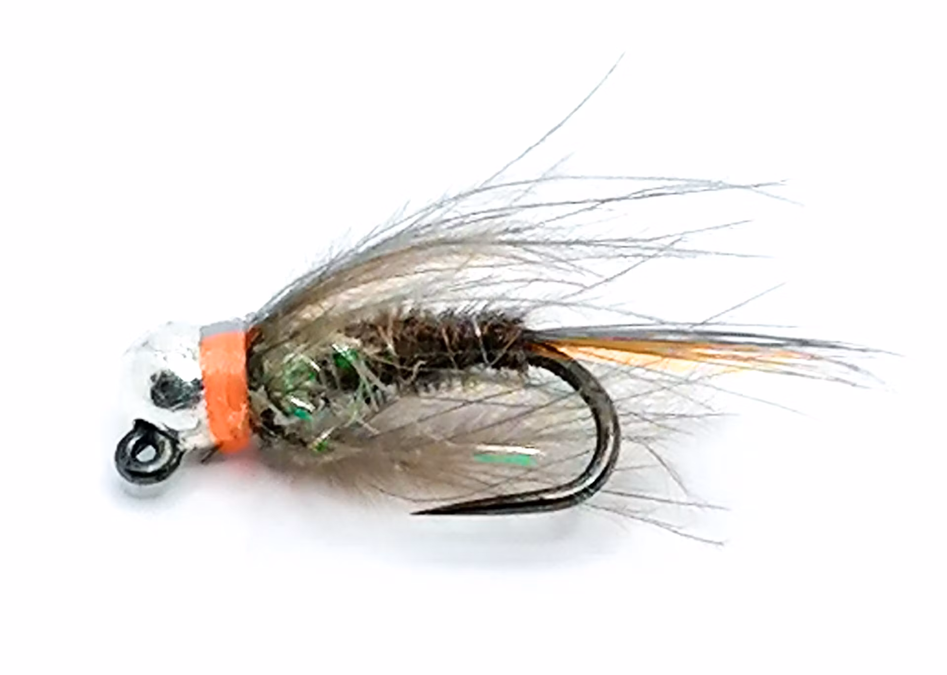 PT Orange Natural Brown Nymph Tungstenshuvud #16