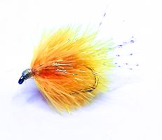 Blob Fly Fl. Yellow Flashtail #12