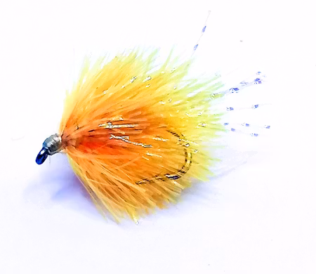 Blob Fly Fl. Yellow Flashtail #12