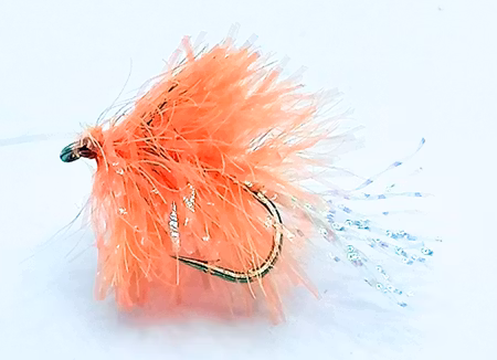 Blob Fly Fl. Orange Flashtail #12