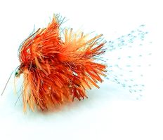 Dennis Red Orange Blob Fly Fl. Flashtail #12