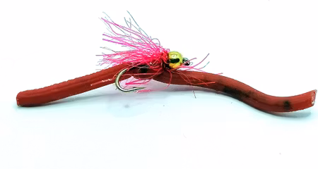 BH Egg Sucking Squirmy Worm Red #14