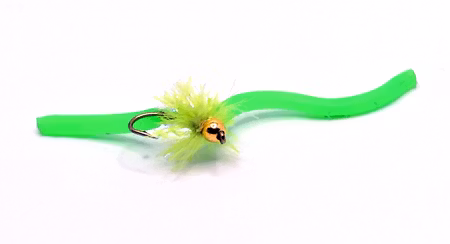 BH Estaz Egg Squirmy Worm Chartreuse #14