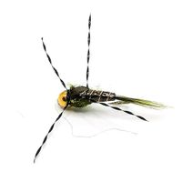 Atomic Mayfly Nymf BH Olive #14