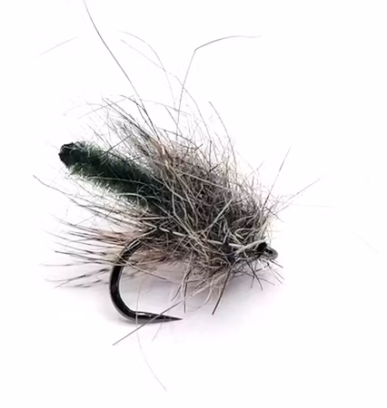 Flytande Chenille Puppa Caddis Green