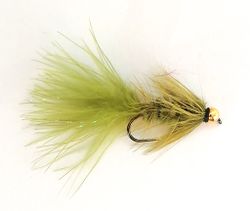 Wolly Bugger Olive BeadHead #10