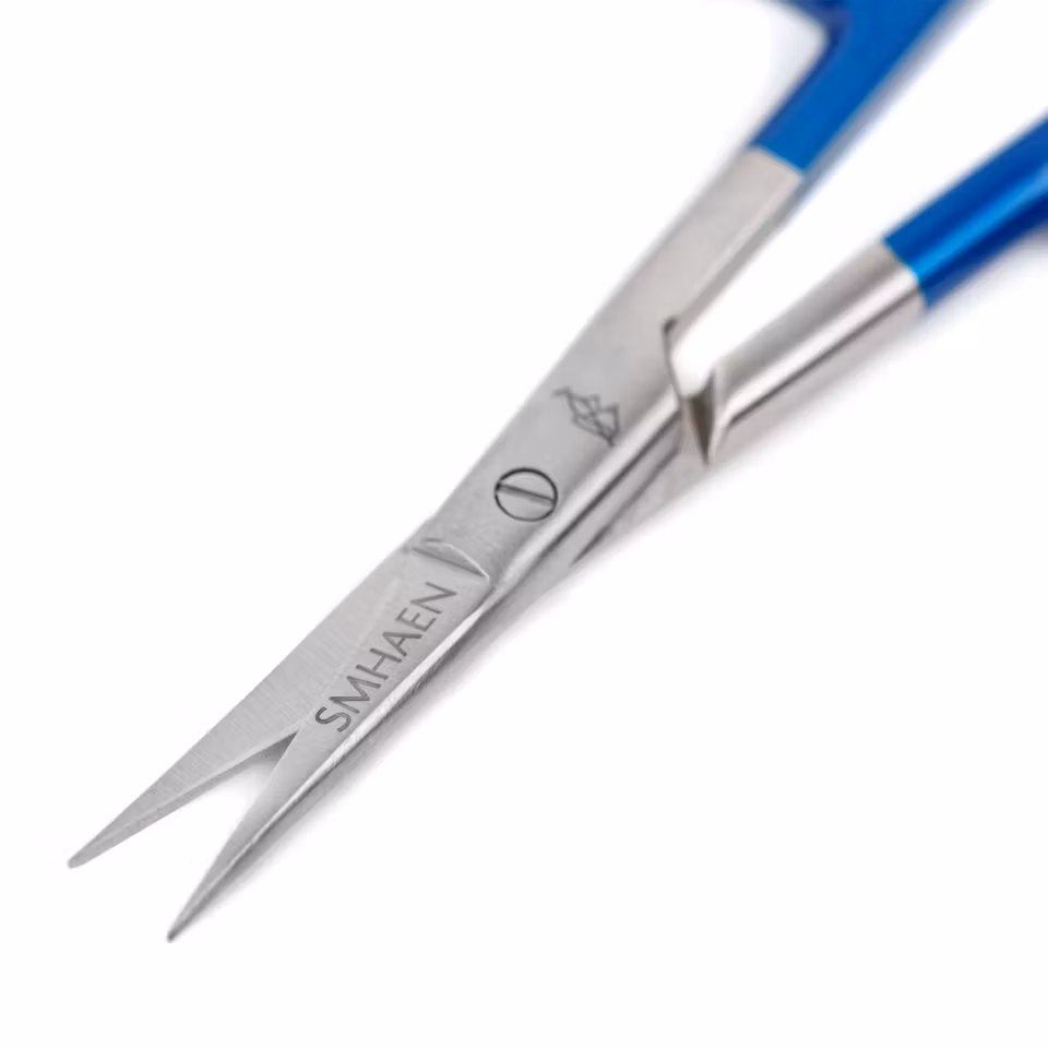 SMHAEN Scissor Straight 4'' Tungsten Carbide Blue