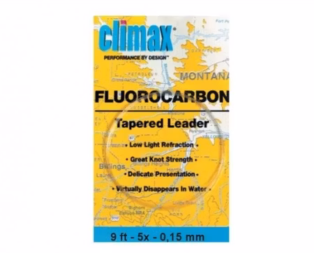 Climax Fluorocarbon Tapered Leader 9ft