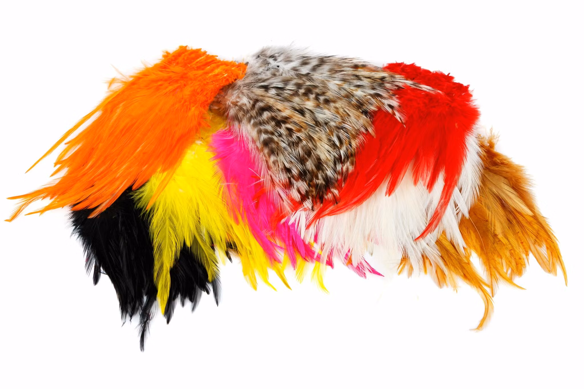 Strung Saddle Hackle Fly Dressing