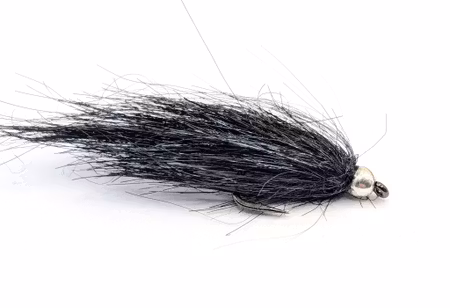 Super Tinsel Black Saltwater Shadowflies