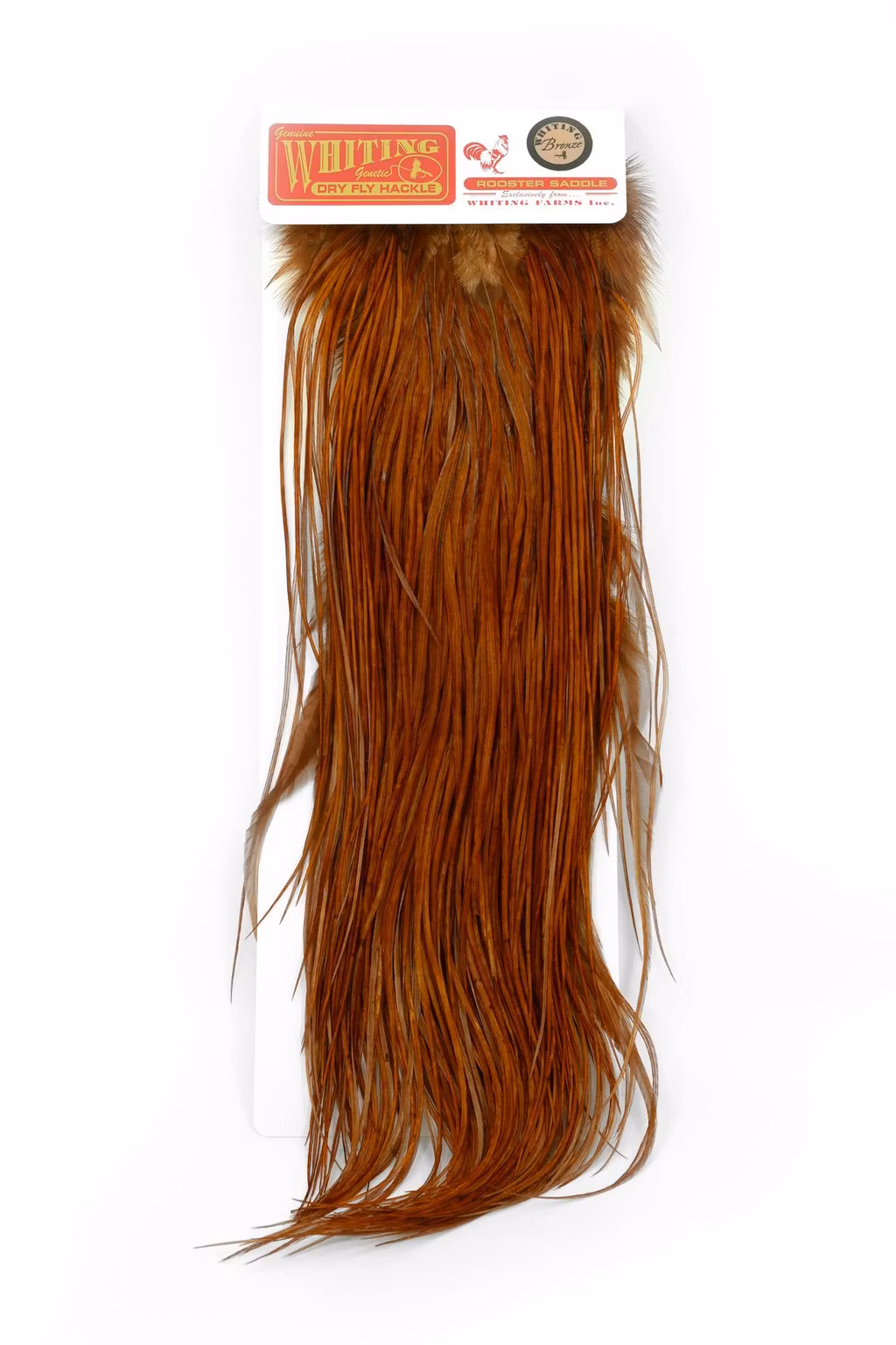 Whiting Bronze Saddle White Dyed Brown