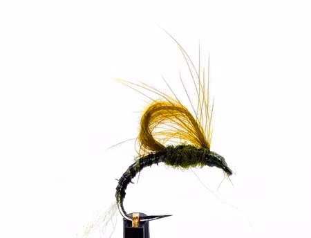 CDC Emerger Dark Olive Quill #14