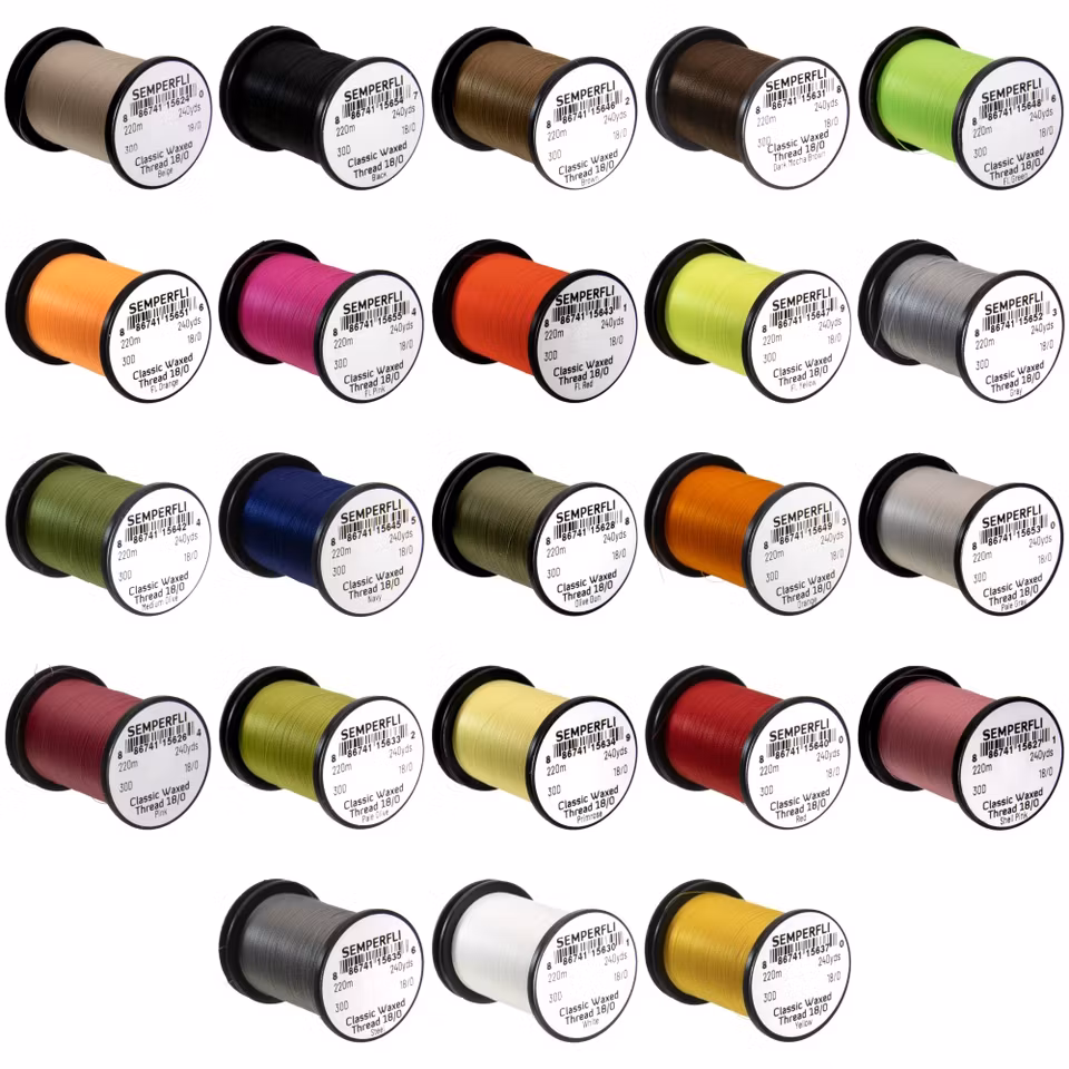 Semperfli Classic Waxed Thread 18/0 220 meter
