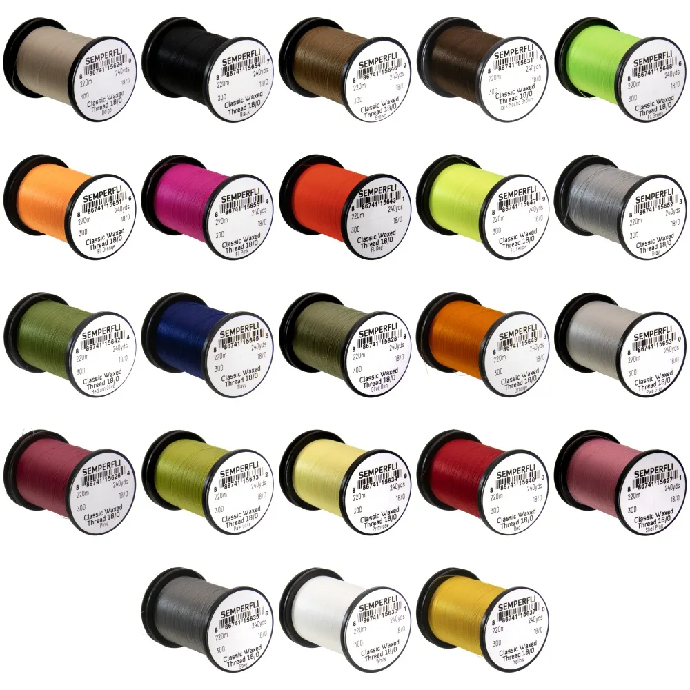 Coade Thread Semperfli Classic Waxed Thread 18/0 220 meter - Antispinn AB