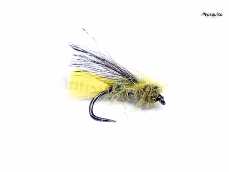 Light Olive Floating Caddis Cdc #14