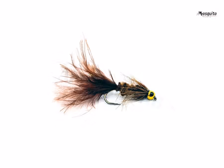 Wolly Bugger Brun BeadHead #10