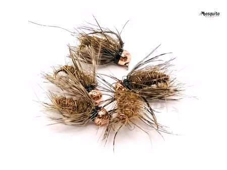 Buggy Brown Nymph Tungstenshuvud #14