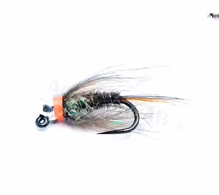 PT Orange Natural Brown Nymph Tungstenshuvud #16