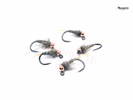 Natural Quill Jig Pupa Tungstenshuvud #14