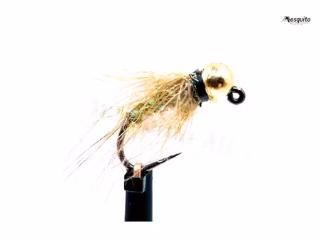 Natural Quill Jig Pupa Tungstenshuvud #14