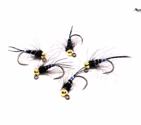 Black Gnat Euronymph Tungstenshuvud #14