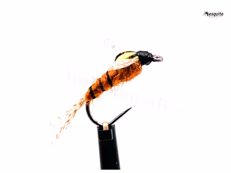 Split Back Emerger Nymph Yellow Brown #14