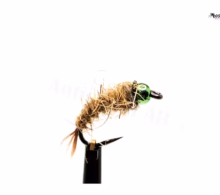 Hare’s Ear nymph BH Caddies Green (tungsten)