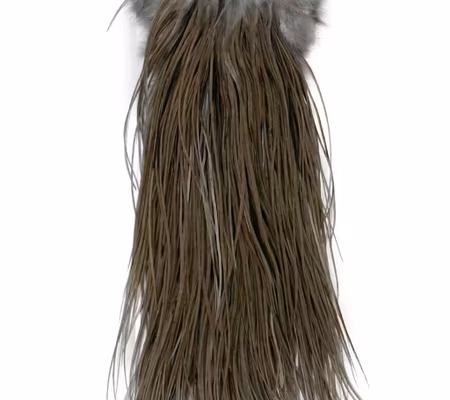 Whiting Bronze Saddle White dyed Dark Dun