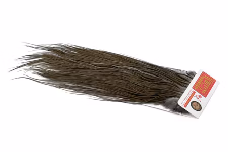 Whiting Bronze Saddle White dyed Dark Dun