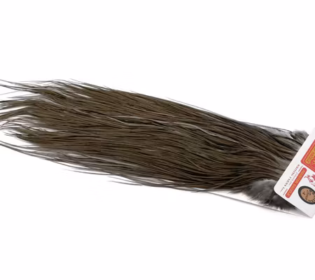 Whiting Bronze Saddle White dyed Dark Dun