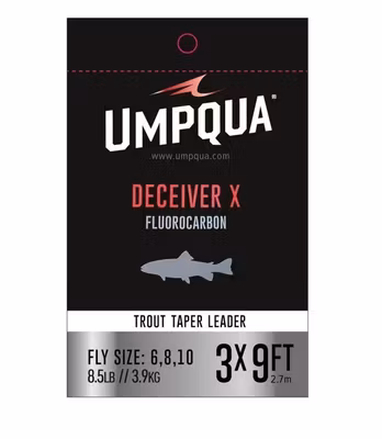 Umpqua Deciever X Fluorocarbon Trout Leader 4X 9ft