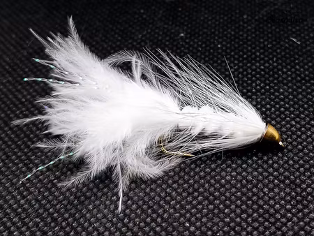 Wolly Bugger White ConeHead #8
