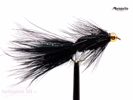 Wolly Bugger Svart BeadHead