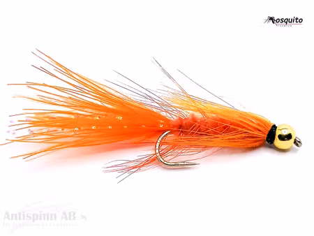 Wolly Bugger Orange BeadHead #10
