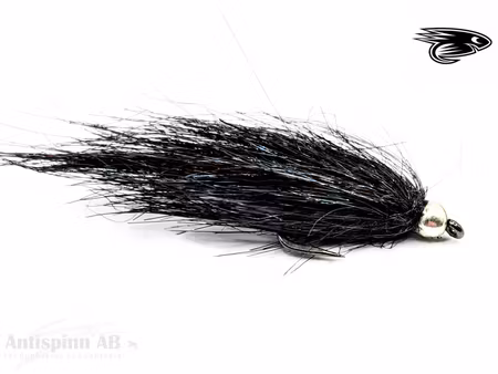 Super Tinsel Black Saltwater Shadowflies
