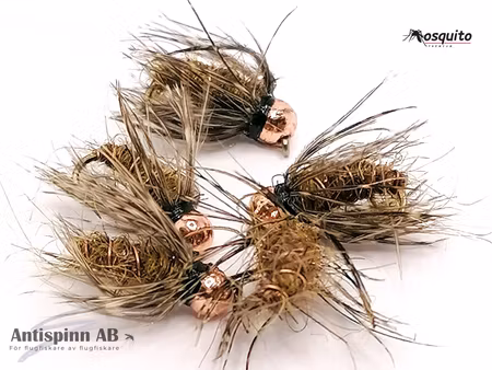 Buggy Brown Nymph Tungstenshuvud #14