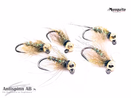 Olive Nymph Tungstenshuvud #14