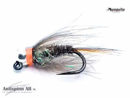 PT Orange Natural Brown Nymph Tungstenshuvud #16