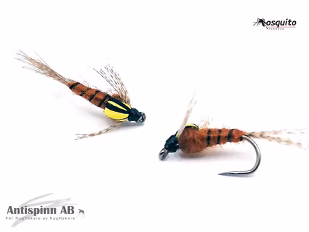 Split Back Emerger Nymph Yellow Brown #14