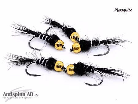 BH Guldribbat Haröra Svart #14