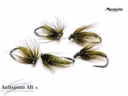 Softhackle Golden Olive #14