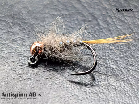 Natural Quill Jig Pupa Tungstenshuvud #14