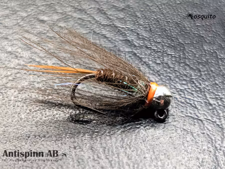 PT Orange Natural Brown Nymph Tungstenshuvud #14