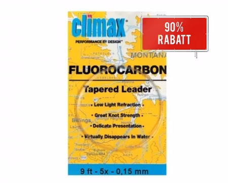 Climax Fluorocarbon Tapered Leader 9ft