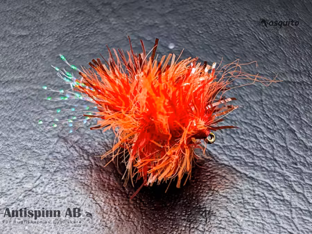 Dennis Red Orange Blob Fly Fl. Flashtail #12