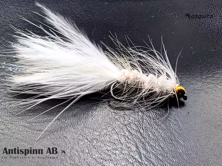 Wolly Bugger White BeadHead #10