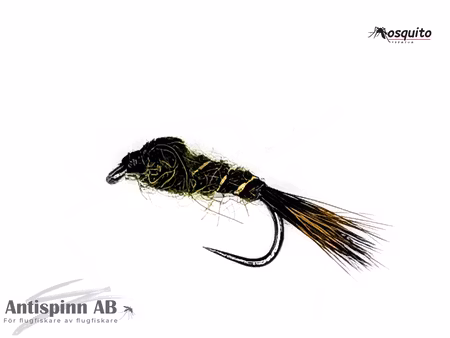 Olive Guldribbat haröra #14