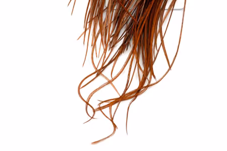 Whiting Bronze 1/2 Saddle White dyed Brown