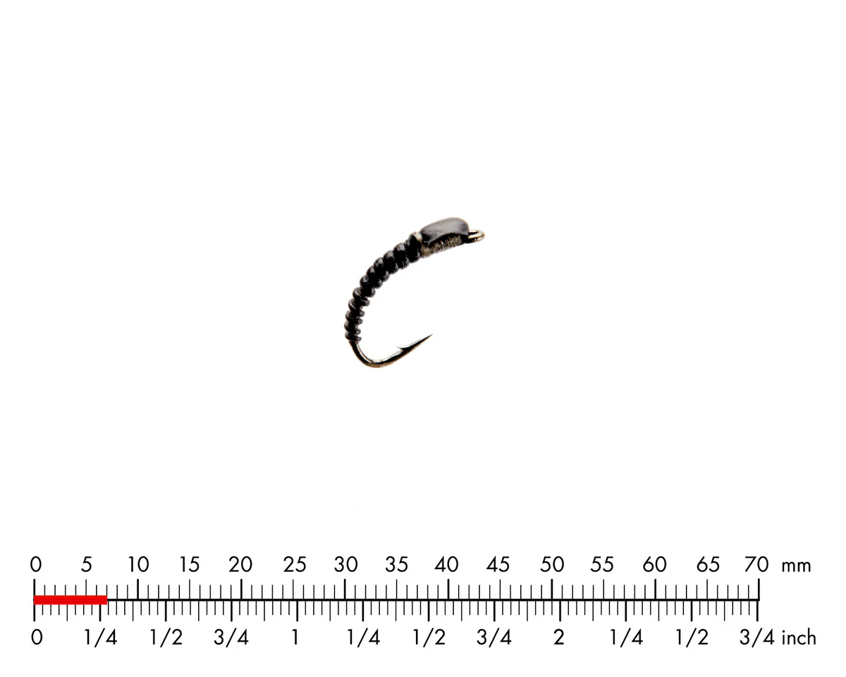 J:son Midge Larva 5 Black #18