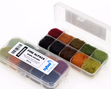 Fine Alpaca Dubbing Box Dark Colors Sybai